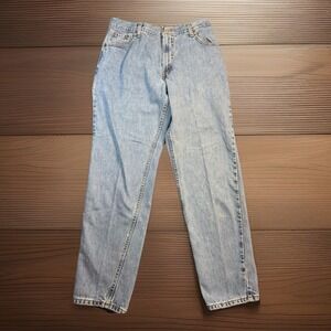 Levi's 550 Jeans Women's 14M Relaxed Fit High Rise Tapered Leg Light Wash Denim
